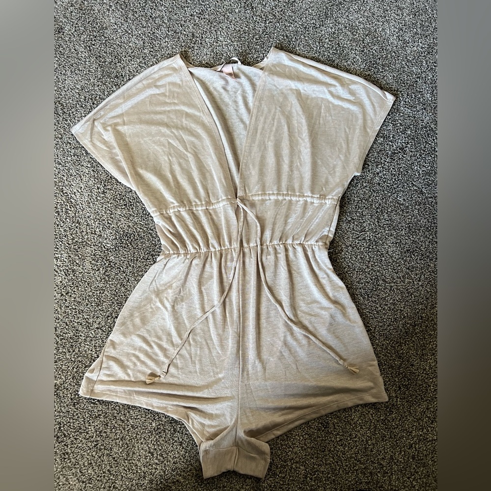 Victoria's Secret Light Beige/Cream Lounge Romper